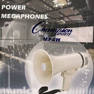Olympia Sports Champion Sports 400 Yard Megaphone Built In Alert‎ Siren
